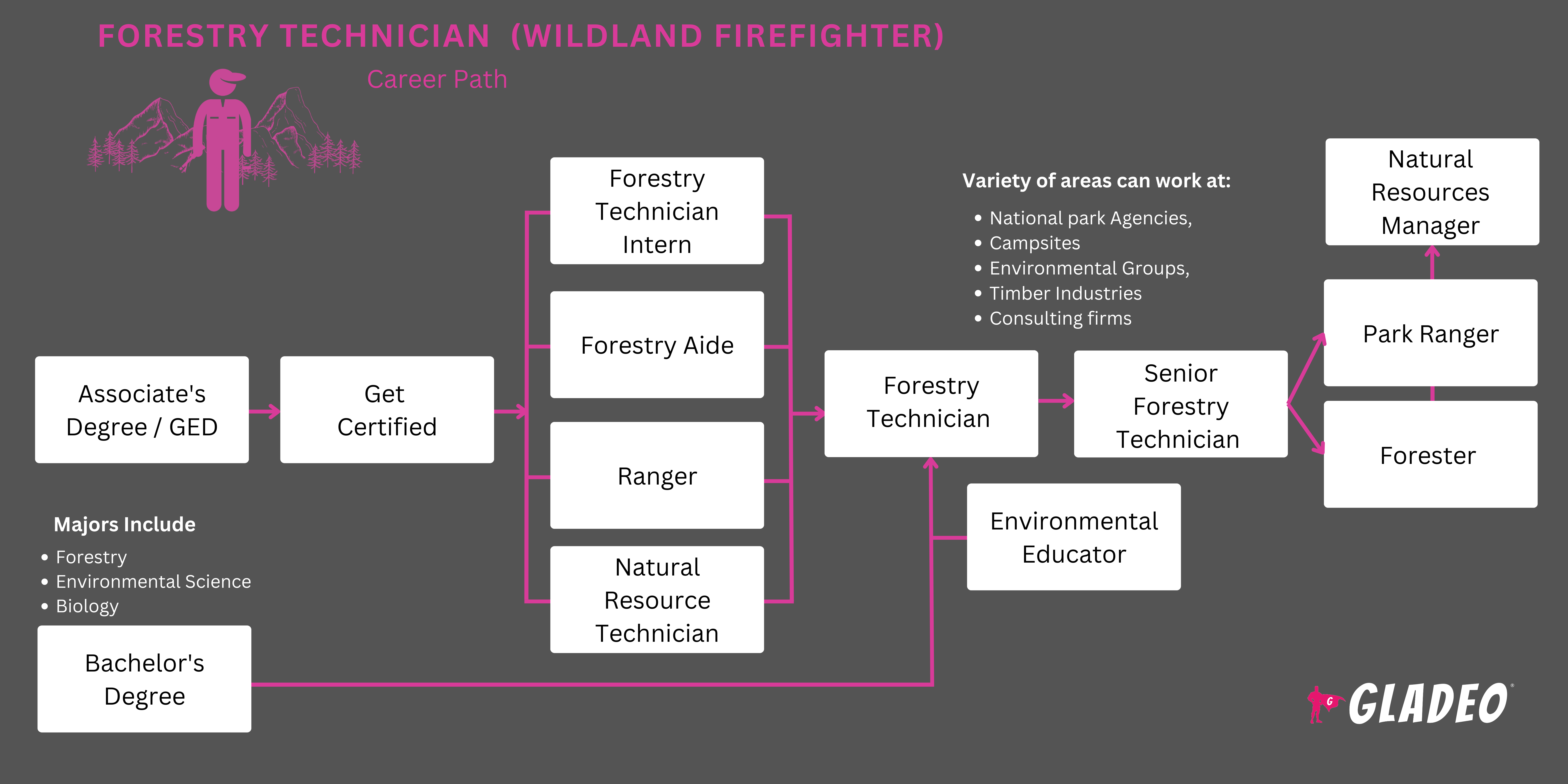 Roadmap ng Forestry Techncian (Wildland Firefighter).